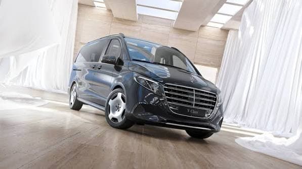 Luxury sedan on an elegant road
